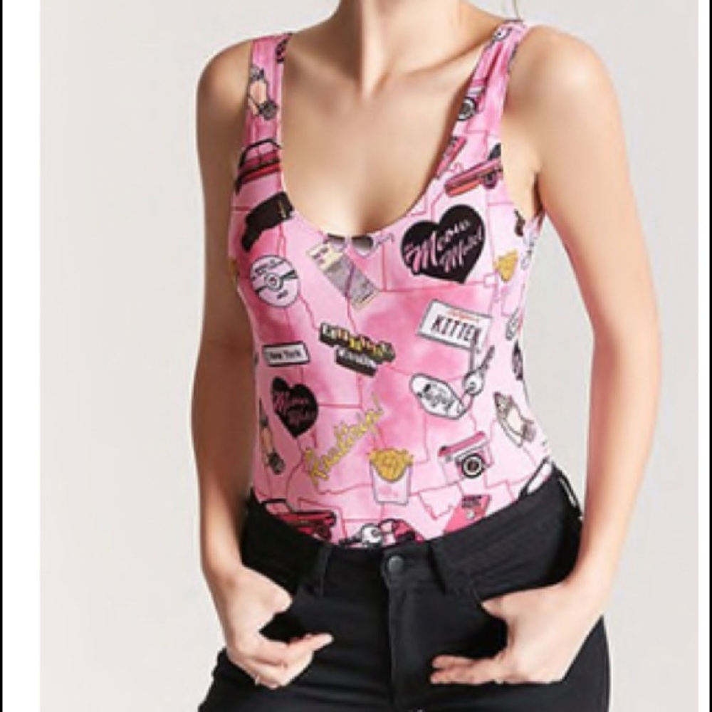 Meow Motel Graphic Body Suit